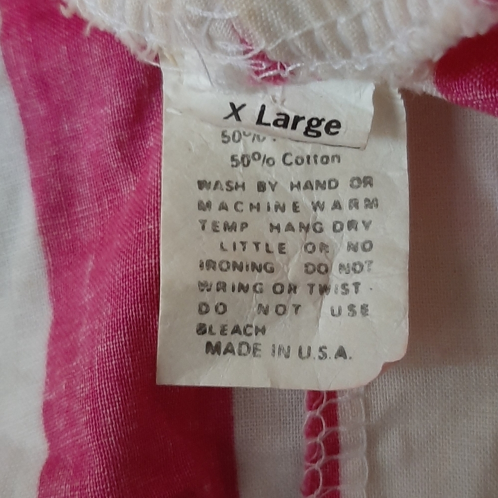 Vintage 80s Romper Jumper One Piece Pink White 90s - Picture 6 of 8